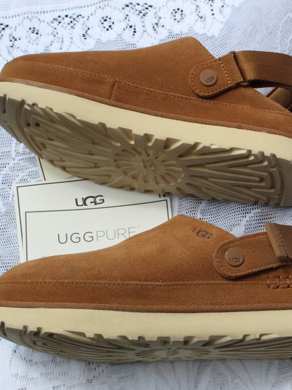 UGG Goldenstar Suede Family Matching Backstrap Clogs 9 - Picture 6 of 11